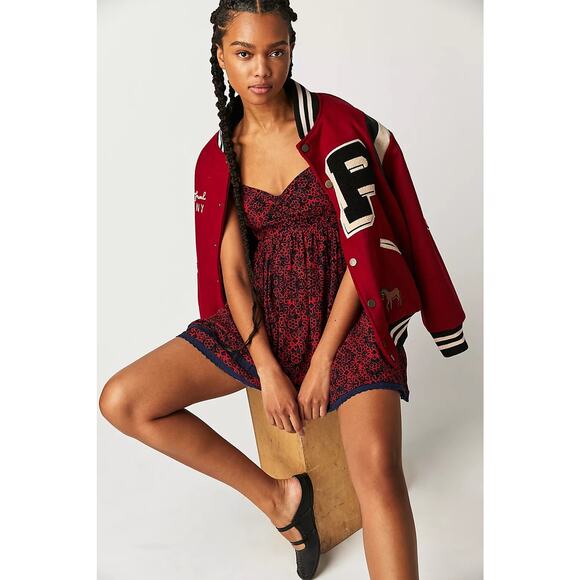 MSRP $128. Free People Floral Print Tabitha Mini Size L | SAME DAY SHIP - Picture 1 of 7